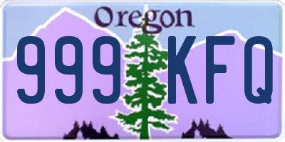 OR license plate 999KFQ