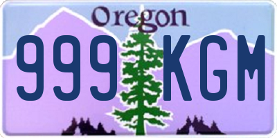 OR license plate 999KGM