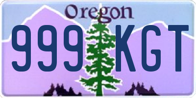 OR license plate 999KGT