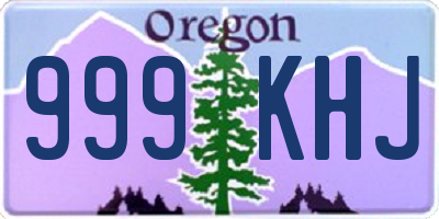 OR license plate 999KHJ