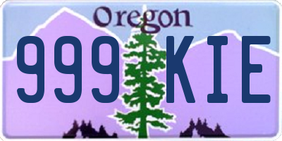 OR license plate 999KIE