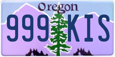 OR license plate 999KIS