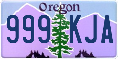 OR license plate 999KJA