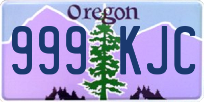 OR license plate 999KJC