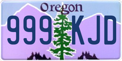 OR license plate 999KJD