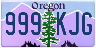 OR license plate 999KJG