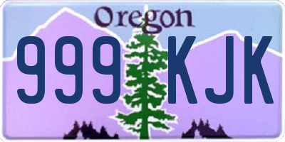 OR license plate 999KJK