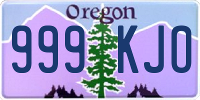 OR license plate 999KJO