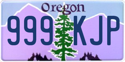 OR license plate 999KJP