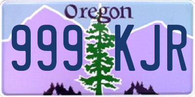 OR license plate 999KJR