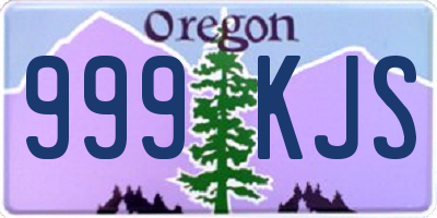 OR license plate 999KJS