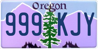 OR license plate 999KJY