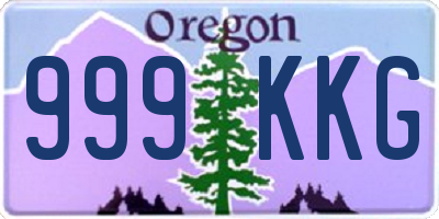 OR license plate 999KKG