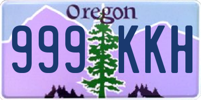 OR license plate 999KKH