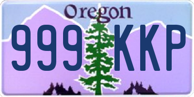 OR license plate 999KKP