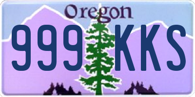 OR license plate 999KKS