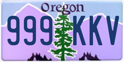 OR license plate 999KKV