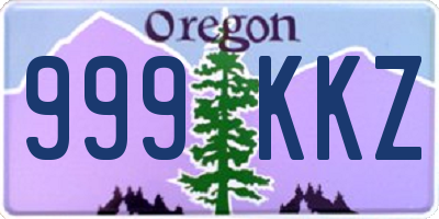 OR license plate 999KKZ