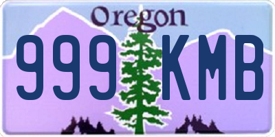 OR license plate 999KMB