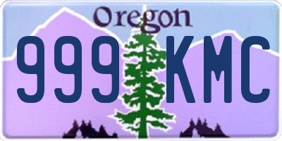 OR license plate 999KMC