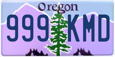 OR license plate 999KMD