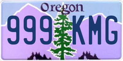 OR license plate 999KMG