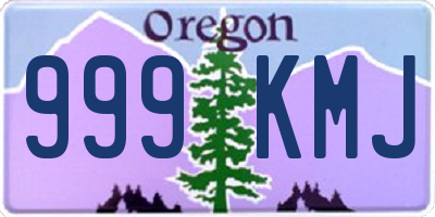 OR license plate 999KMJ