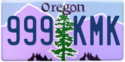 OR license plate 999KMK