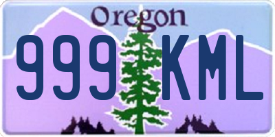 OR license plate 999KML