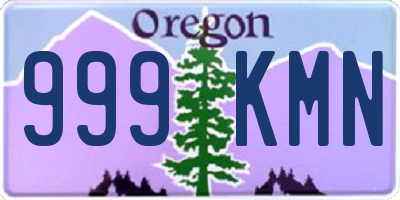 OR license plate 999KMN