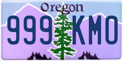 OR license plate 999KMO