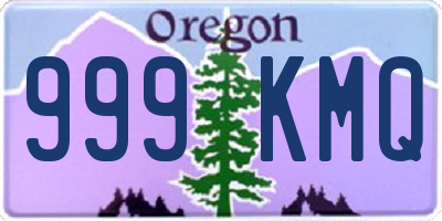 OR license plate 999KMQ