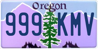 OR license plate 999KMV