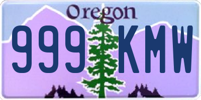 OR license plate 999KMW