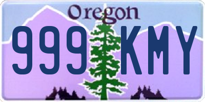 OR license plate 999KMY