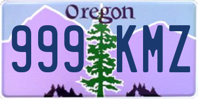 OR license plate 999KMZ