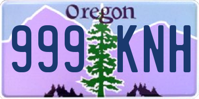 OR license plate 999KNH