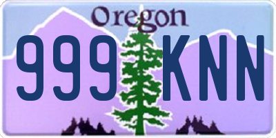 OR license plate 999KNN