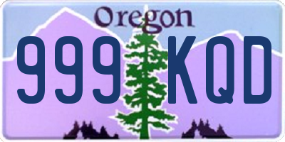 OR license plate 999KQD