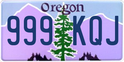OR license plate 999KQJ