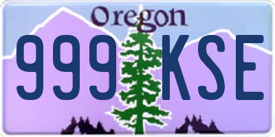 OR license plate 999KSE