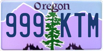 OR license plate 999KTM