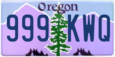 OR license plate 999KWQ