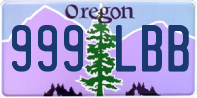 OR license plate 999LBB