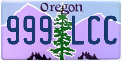 OR license plate 999LCC