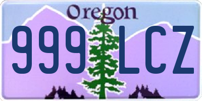 OR license plate 999LCZ