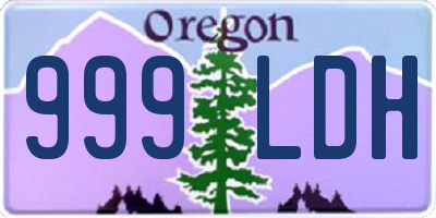 OR license plate 999LDH