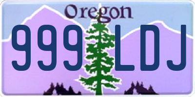 OR license plate 999LDJ