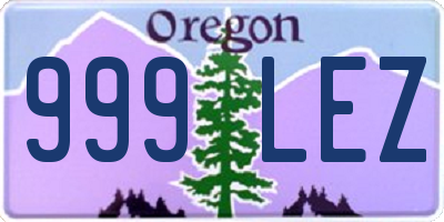 OR license plate 999LEZ