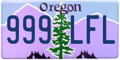 OR license plate 999LFL